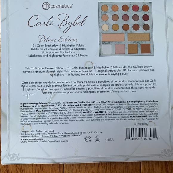 Carli Bybel Deluxe Edition Palette BH Cosmetics - Picture 3 of 4